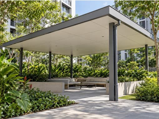 Building extension - composite panel roofing