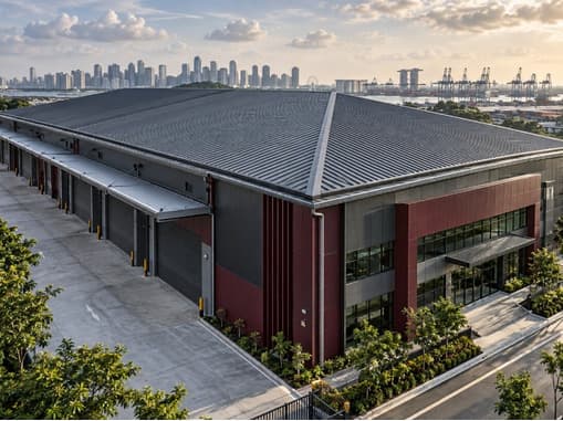 Commercial building - metal roofing