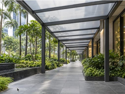 Frosted walkway roofing - polycarbonate roofing