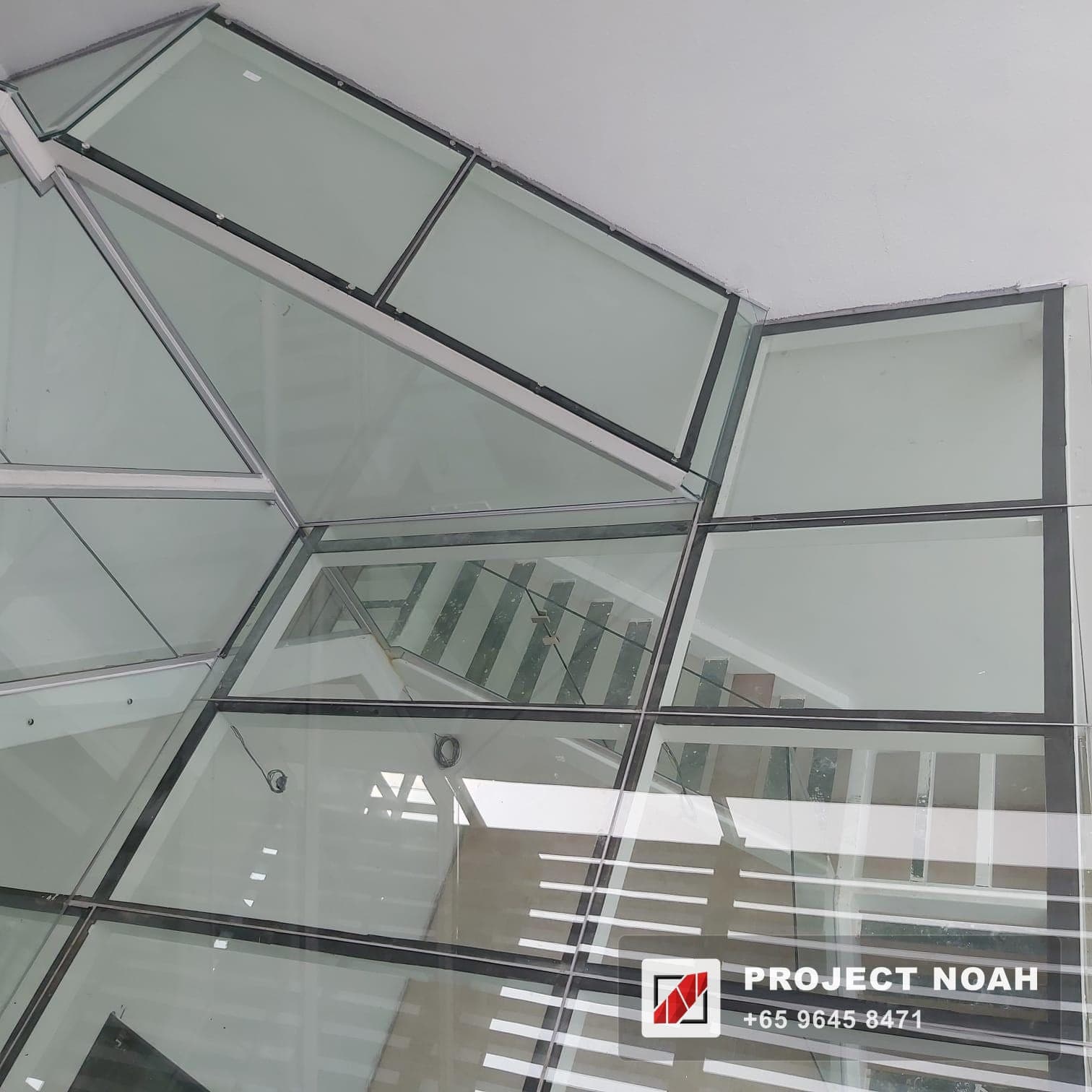 Frameless Glass Roof Installation